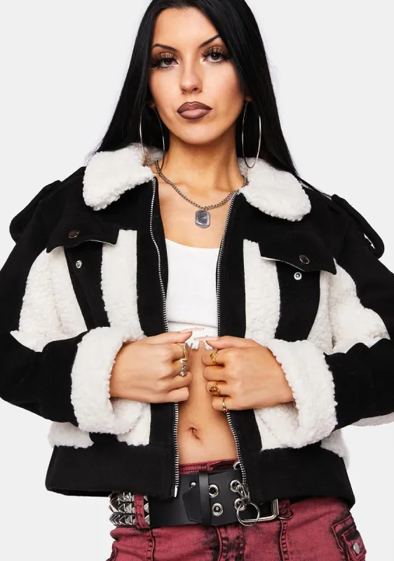 Wicked Winter Chills Zip Up Jacket sold by Dolls Kill