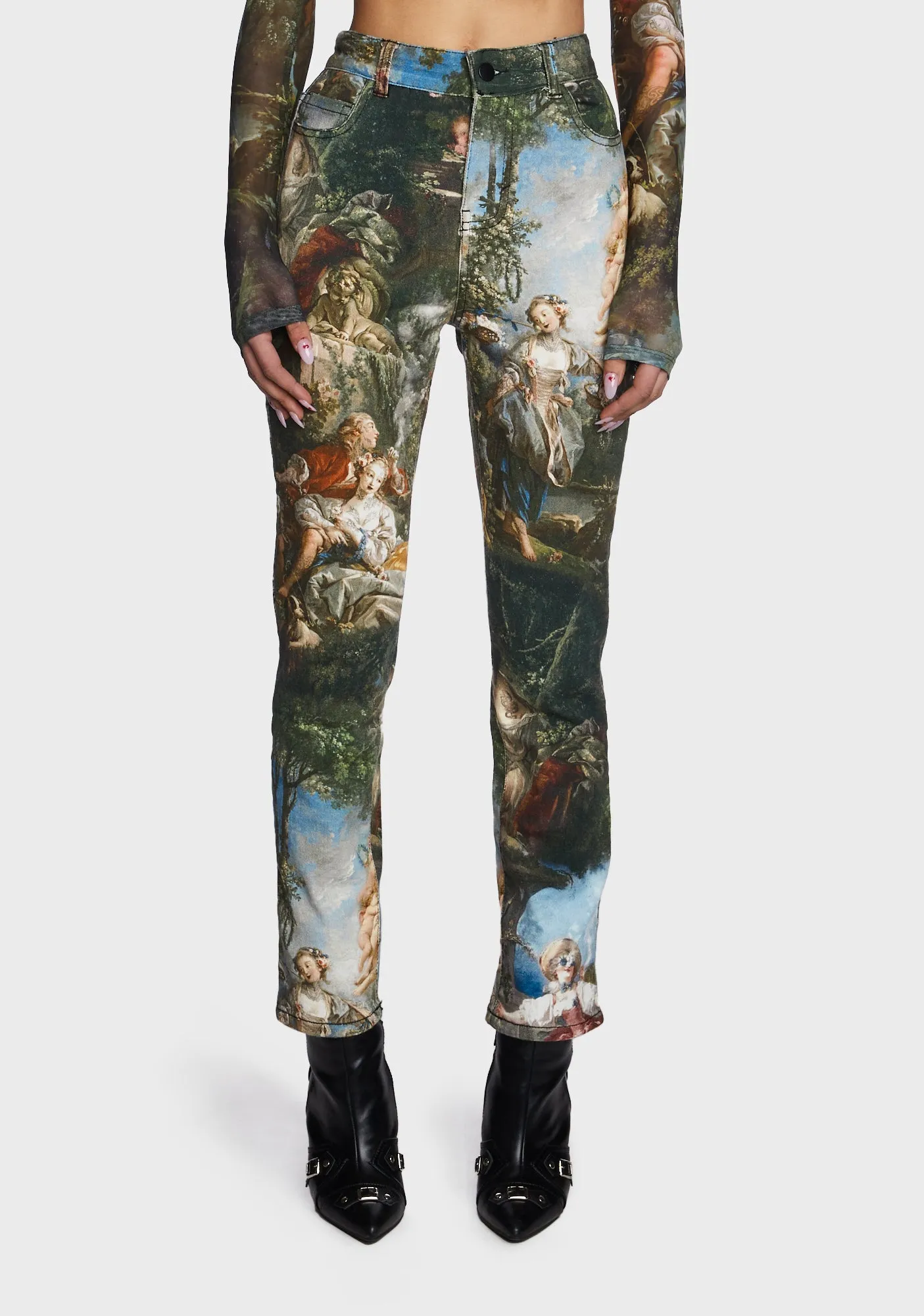 Da Vinci's Demons High Waist Jeans sold by Dolls Kill
