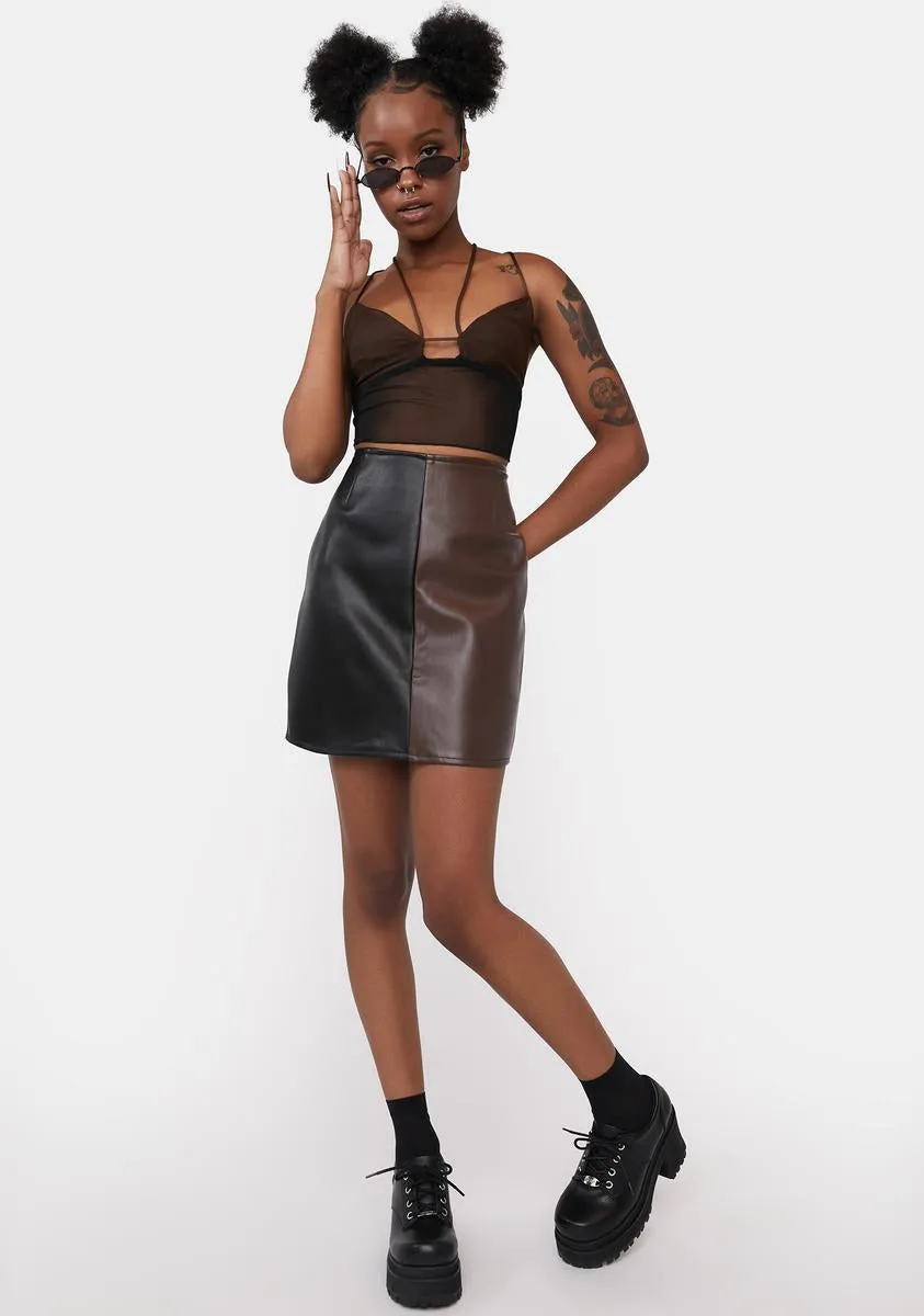 X Iris Mesh Olgi Crop Top sold by Dolls Kill product image thumbnail 3
