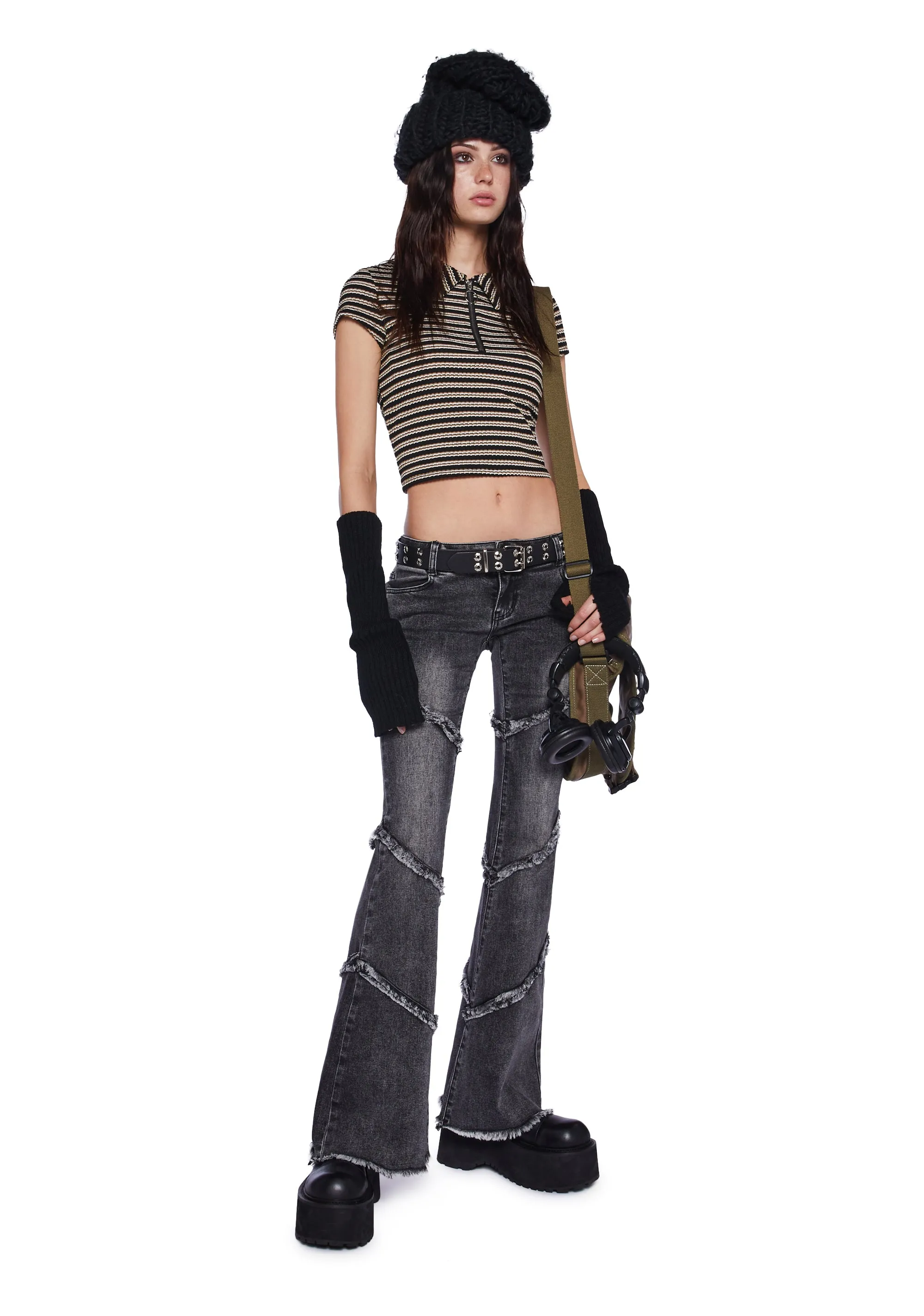Pavement Pizzazz Flare Jeans sold by Dolls Kill product image thumbnail 2