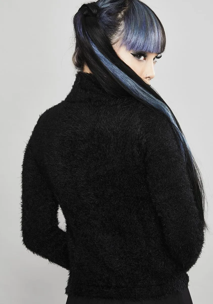 Web Of Deceit Fuzzy Sweater sold by Dolls Kill product image thumbnail 4