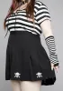 Plus Raise The Dead Pleated Mini Skirt sold by Dolls Kill