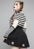 Plus Raise The Dead Pleated Mini Skirt sold by Dolls Kill