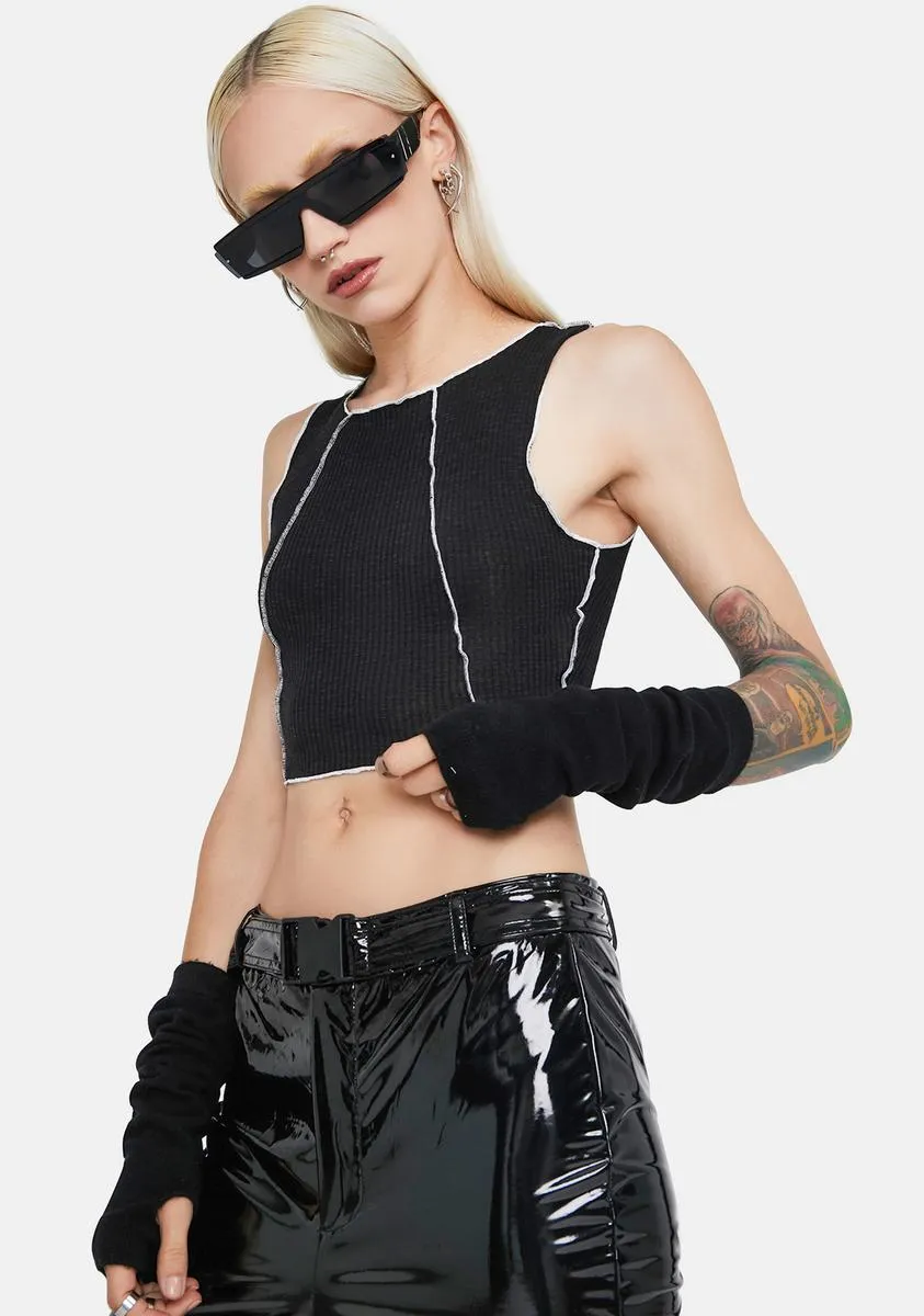 Clearly Checked Out Crop Tank sold by Dolls Kill product image thumbnail 2
