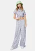 Lilac Checked Tie Front Crop Top sold by Dolls Kill