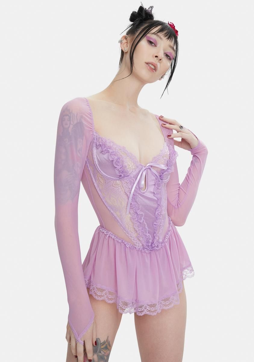 Spoiled But Not Rotten Long Sleeve Teddy sold by Dolls Kill product image thumbnail 2