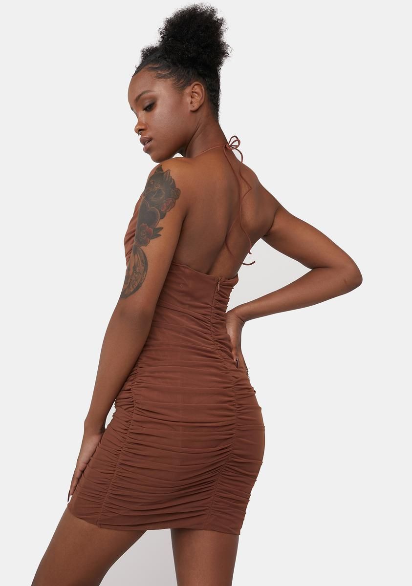 Altogether Now Ruched Bodycon Dress sold by Dolls Kill product image thumbnail 4