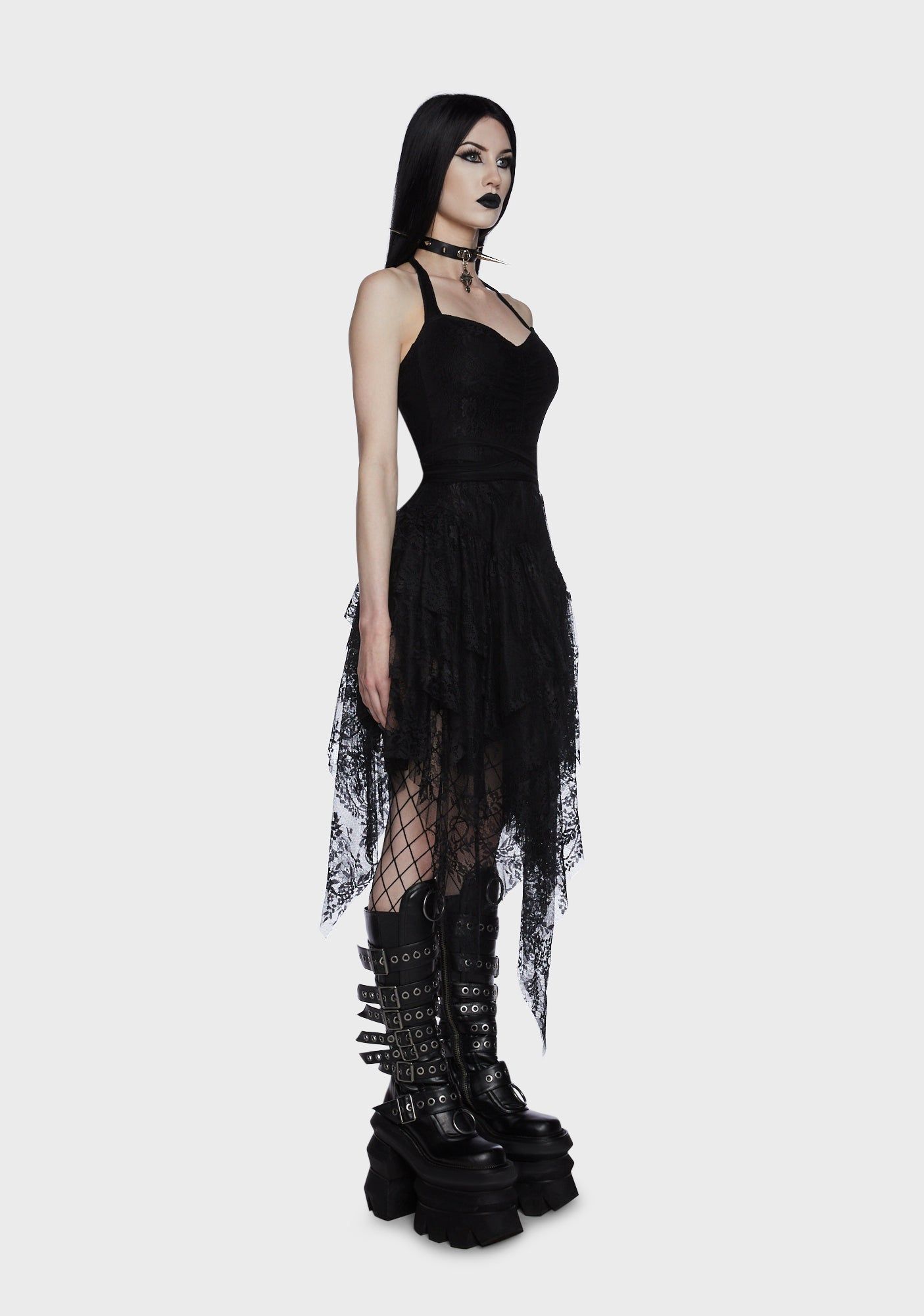 Fallen Faerie Lace Midi Dress sold by Dolls Kill product image thumbnail 3