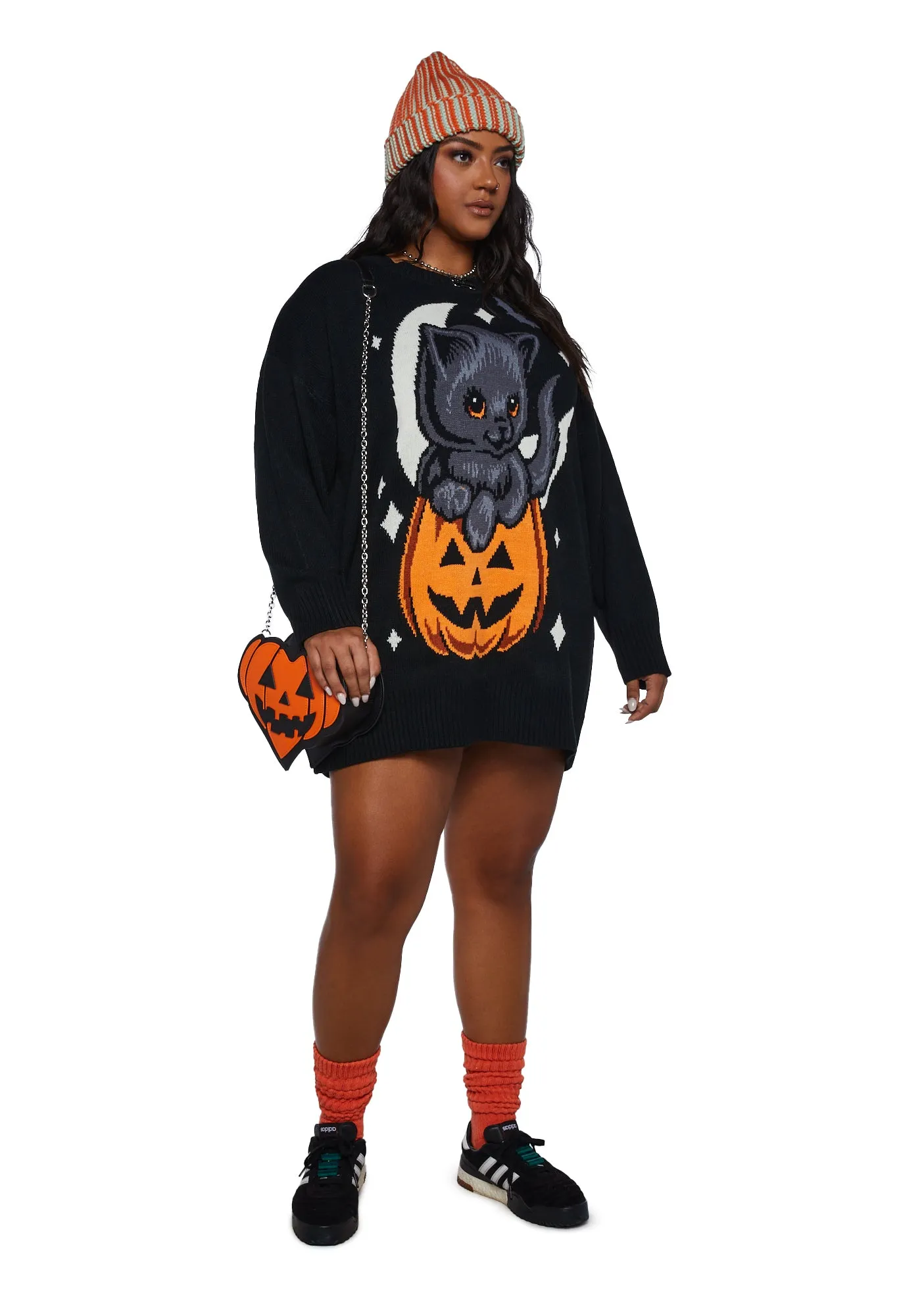 Plus Too Cute To Spook Oversized Sweater sold by Dolls Kill product image thumbnail 2
