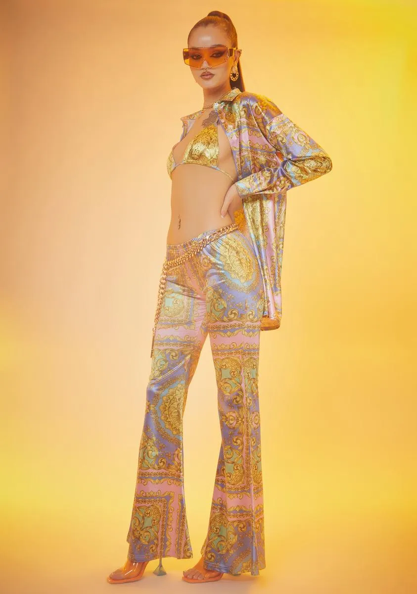 Not Ur Average Gold Digger Flares sold by Dolls Kill product image thumbnail 2