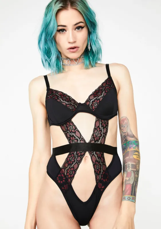 Heat Wave Underwire Bodysuit sold by Dolls Kill