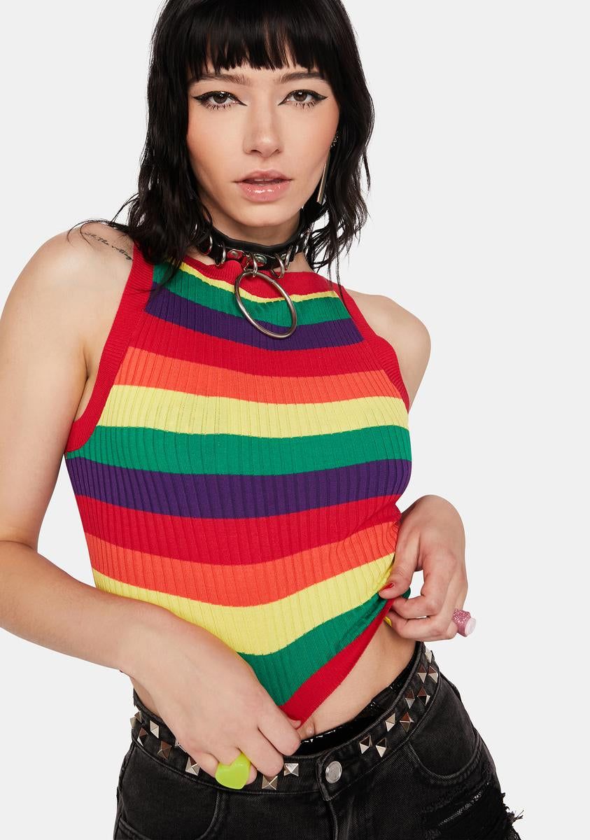 Fab Month Cropped Tank sold by Dolls Kill