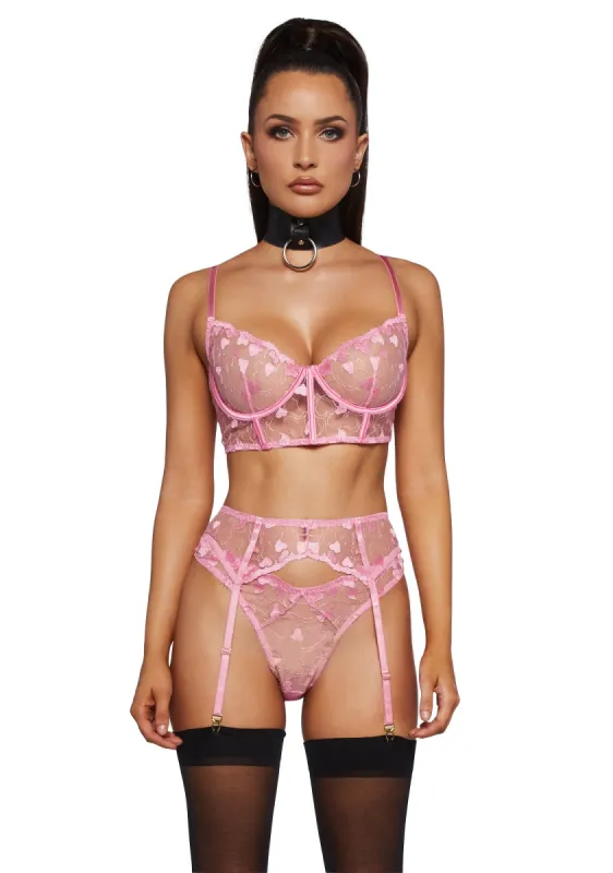 Heart You Lingerie Set sold by Dolls Kill