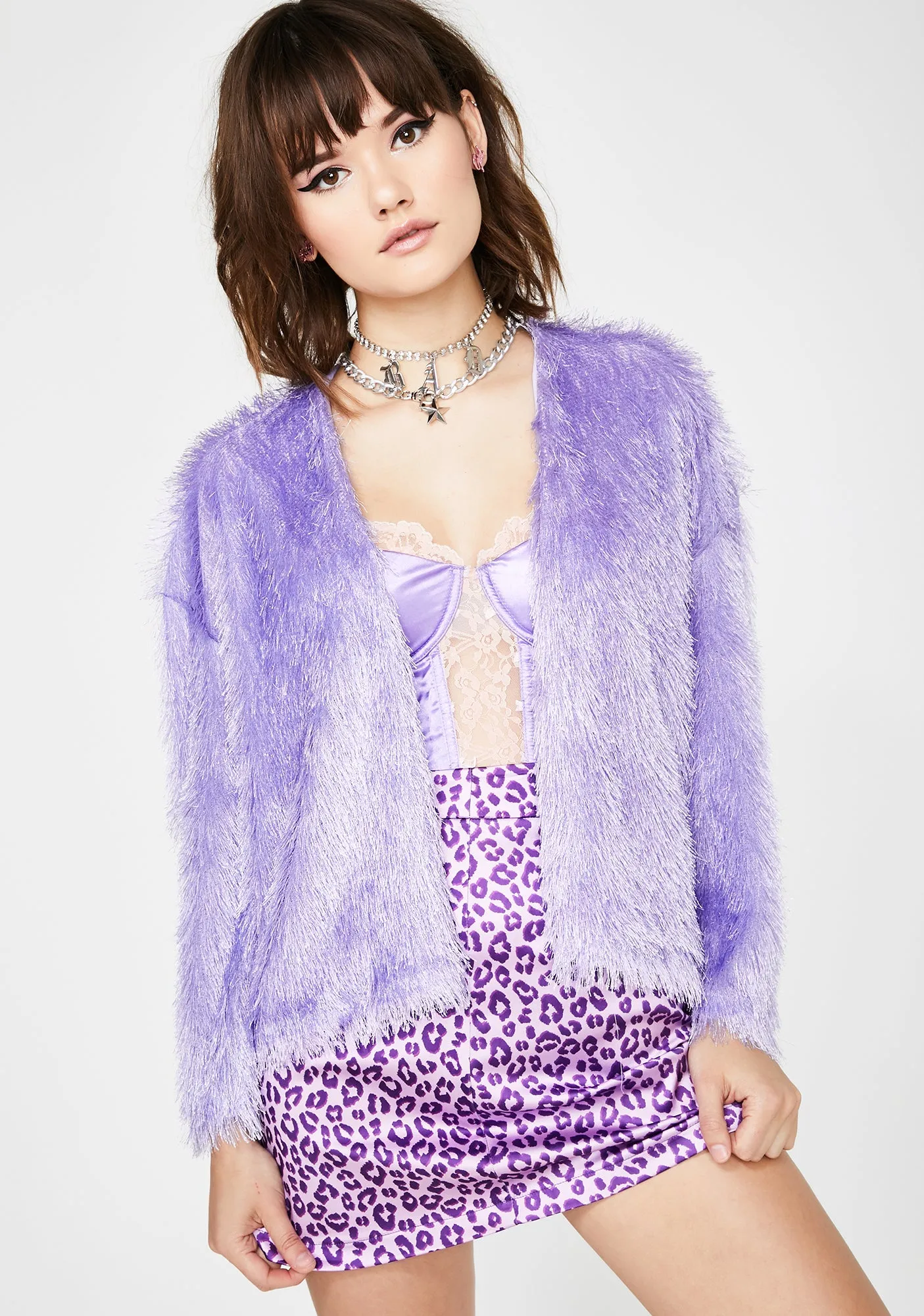 Prima Donna Faux Fur Jacket sold by Dolls Kill