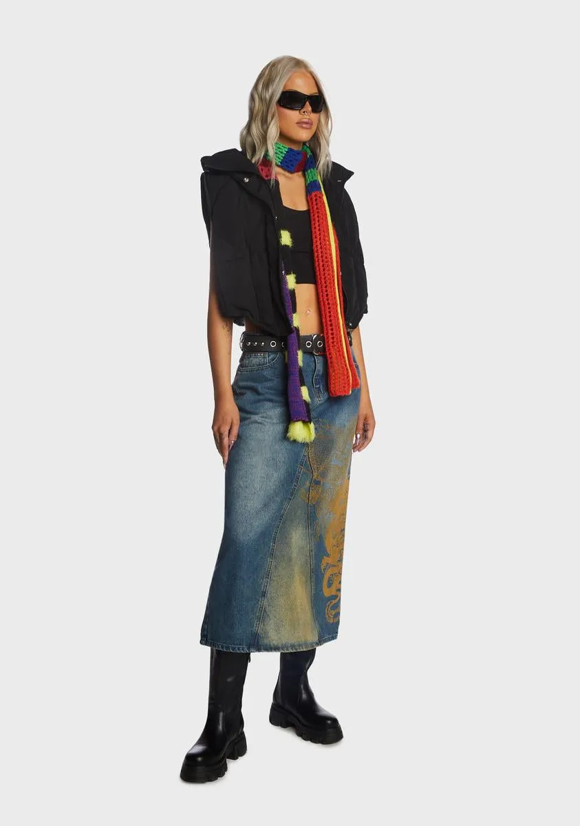 Black Tank Crop Top sold by Dolls Kill product image thumbnail 5