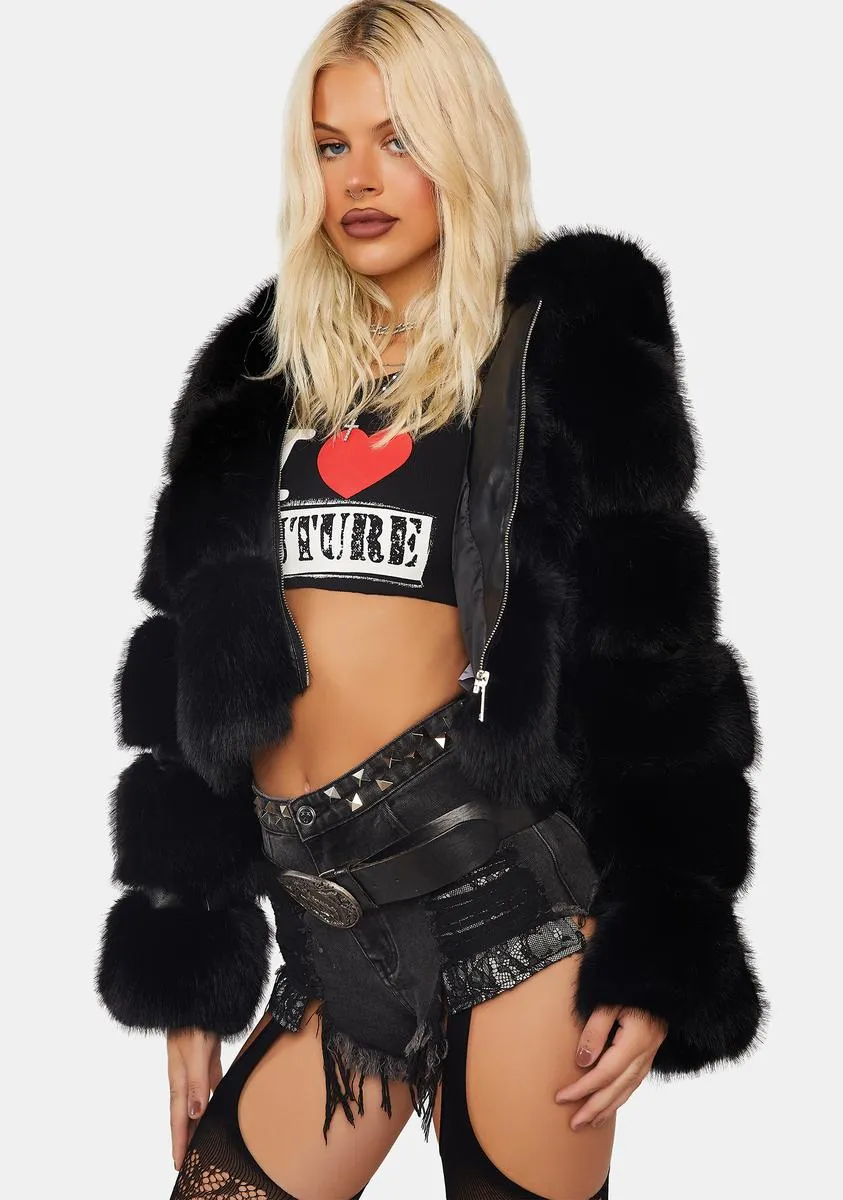Gracelle Faux Fur Jacket sold by Dolls Kill product image thumbnail 2