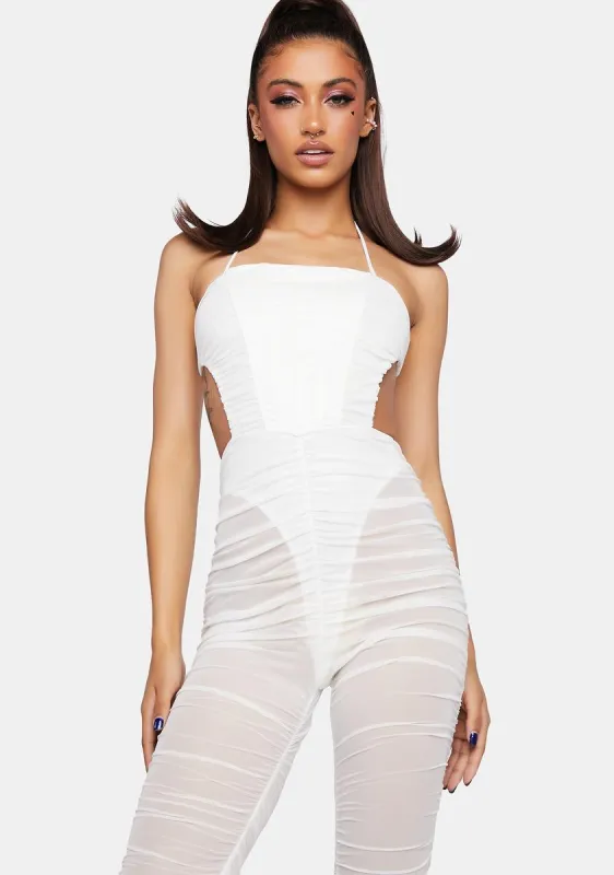 Innocent Subtle Flex Ruched Jumpsuit sold by Dolls Kill