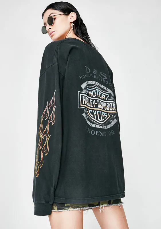 Vintage Harley Davidson Phoenix Long Sleeve Tee sold by Dolls Kill