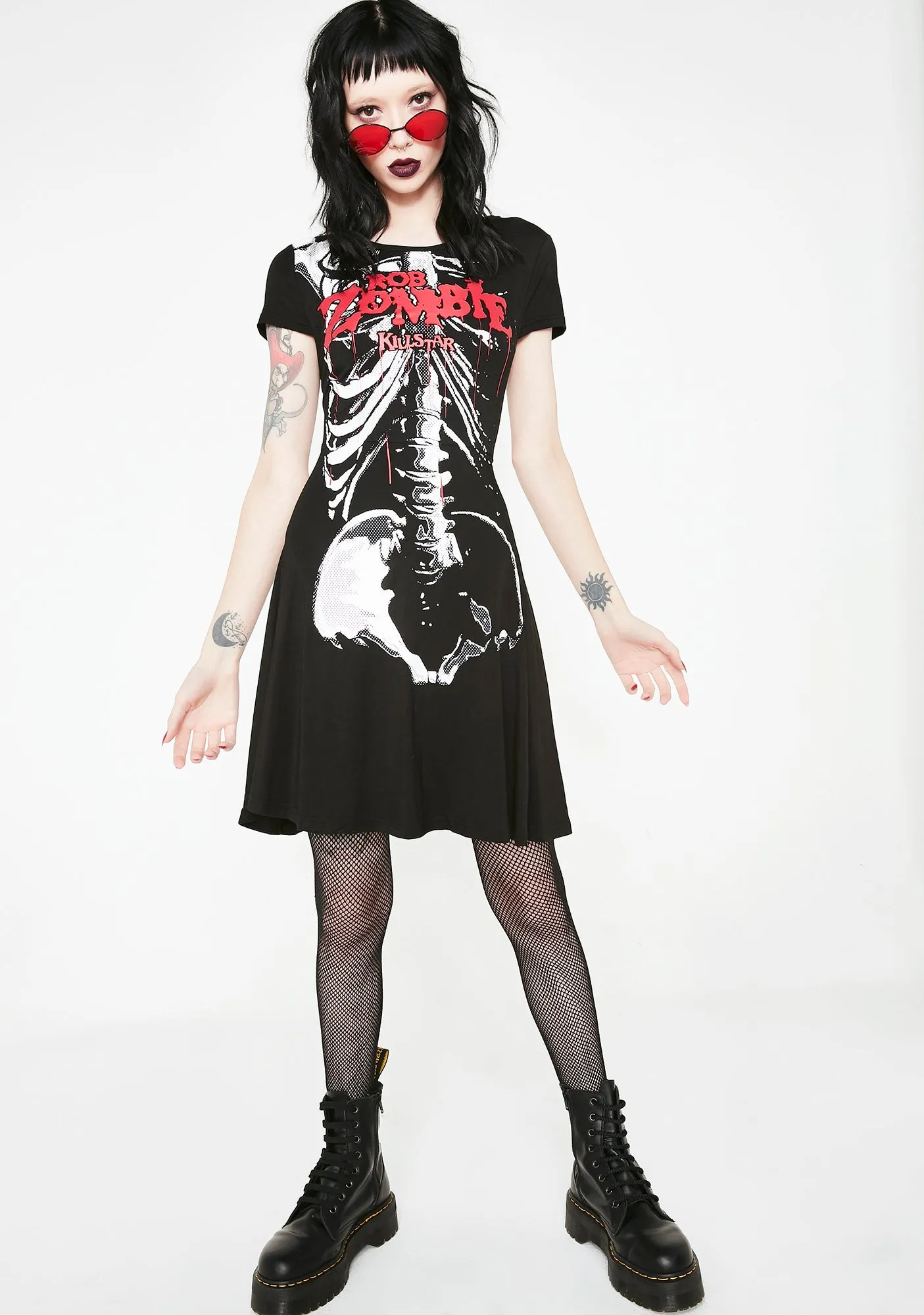 Foxy Bones Skater Dress sold by Dolls Kill product image thumbnail 5