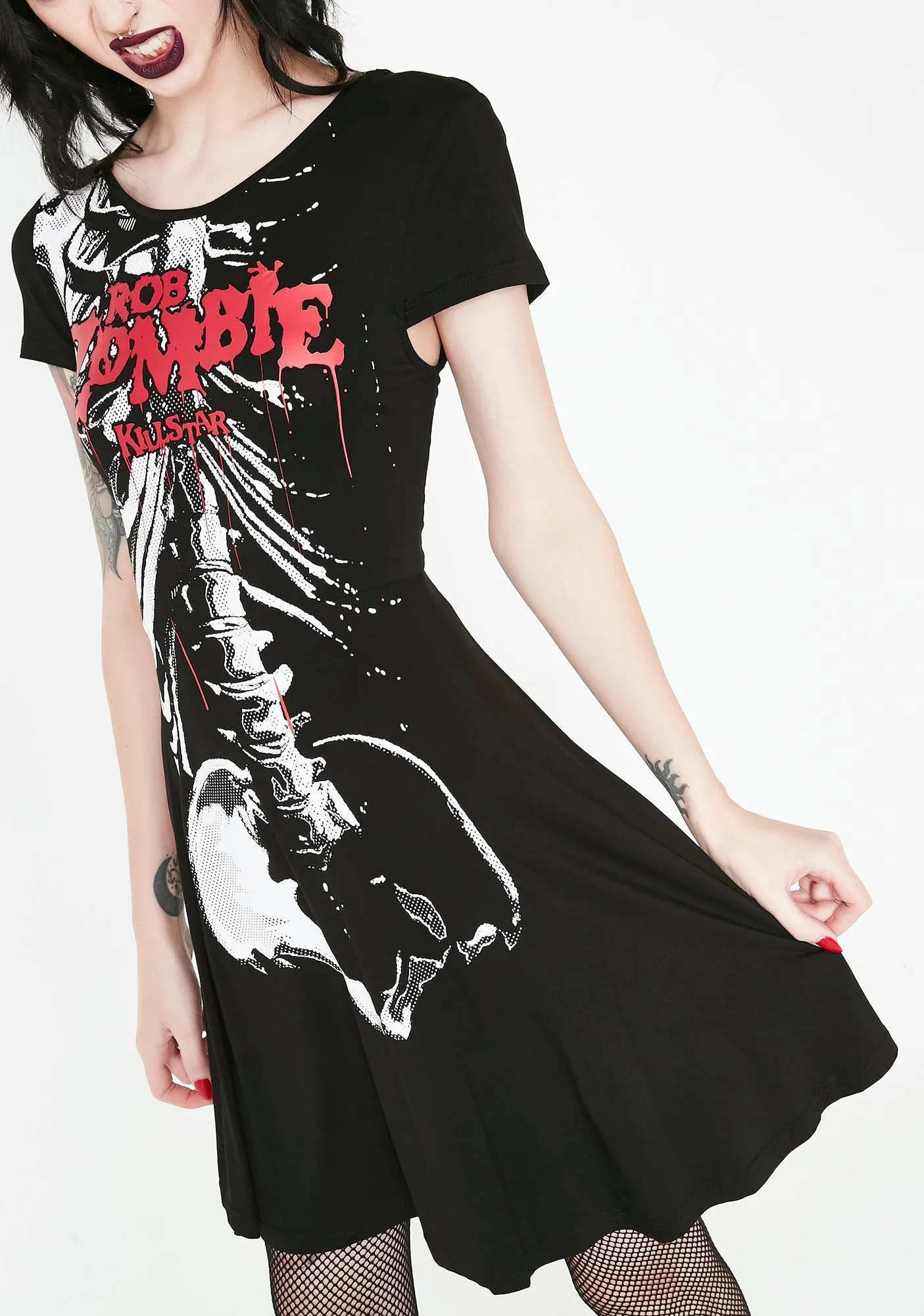 Foxy Bones Skater Dress sold by Dolls Kill product image thumbnail 2