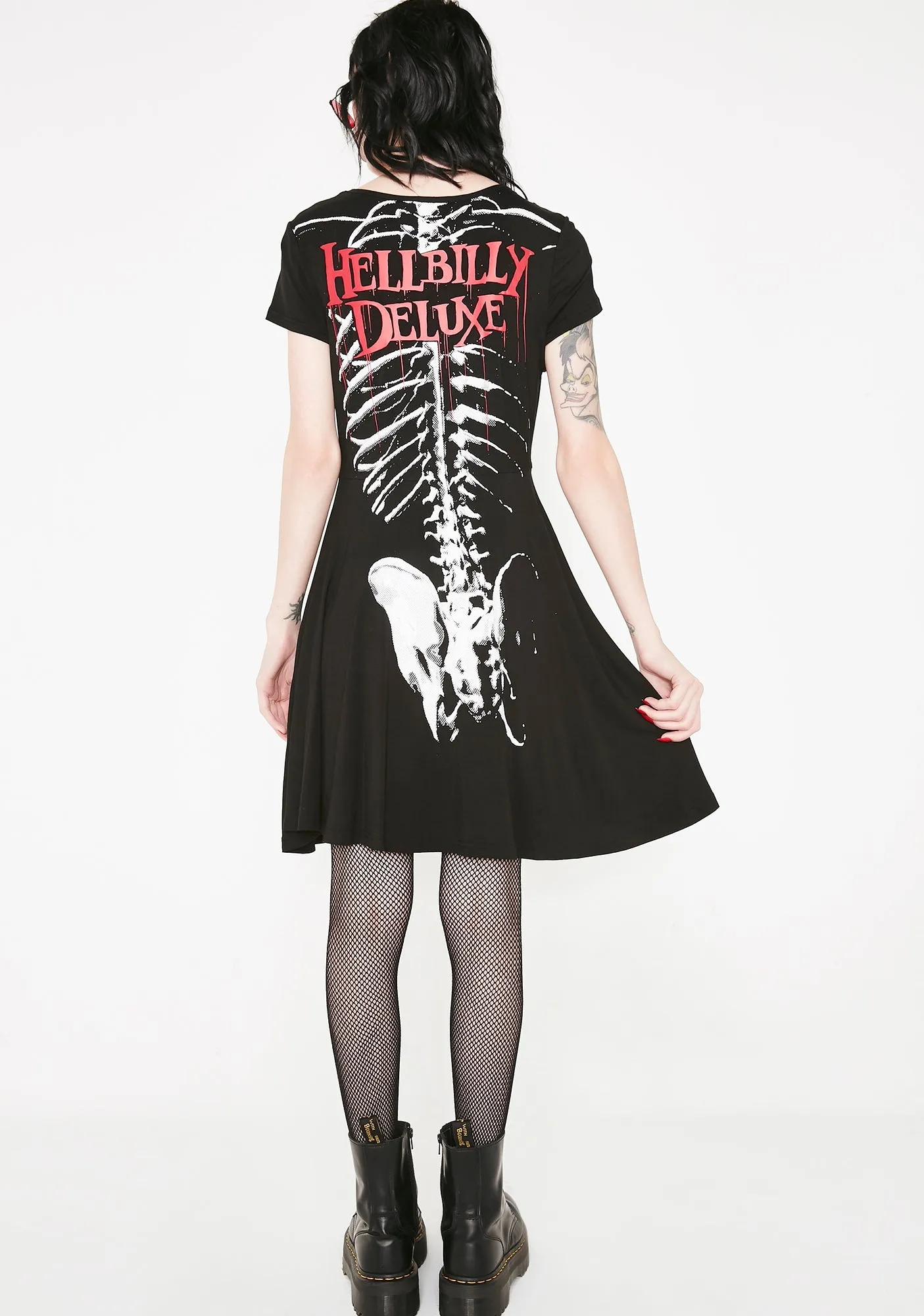 Foxy Bones Skater Dress sold by Dolls Kill product image thumbnail 4