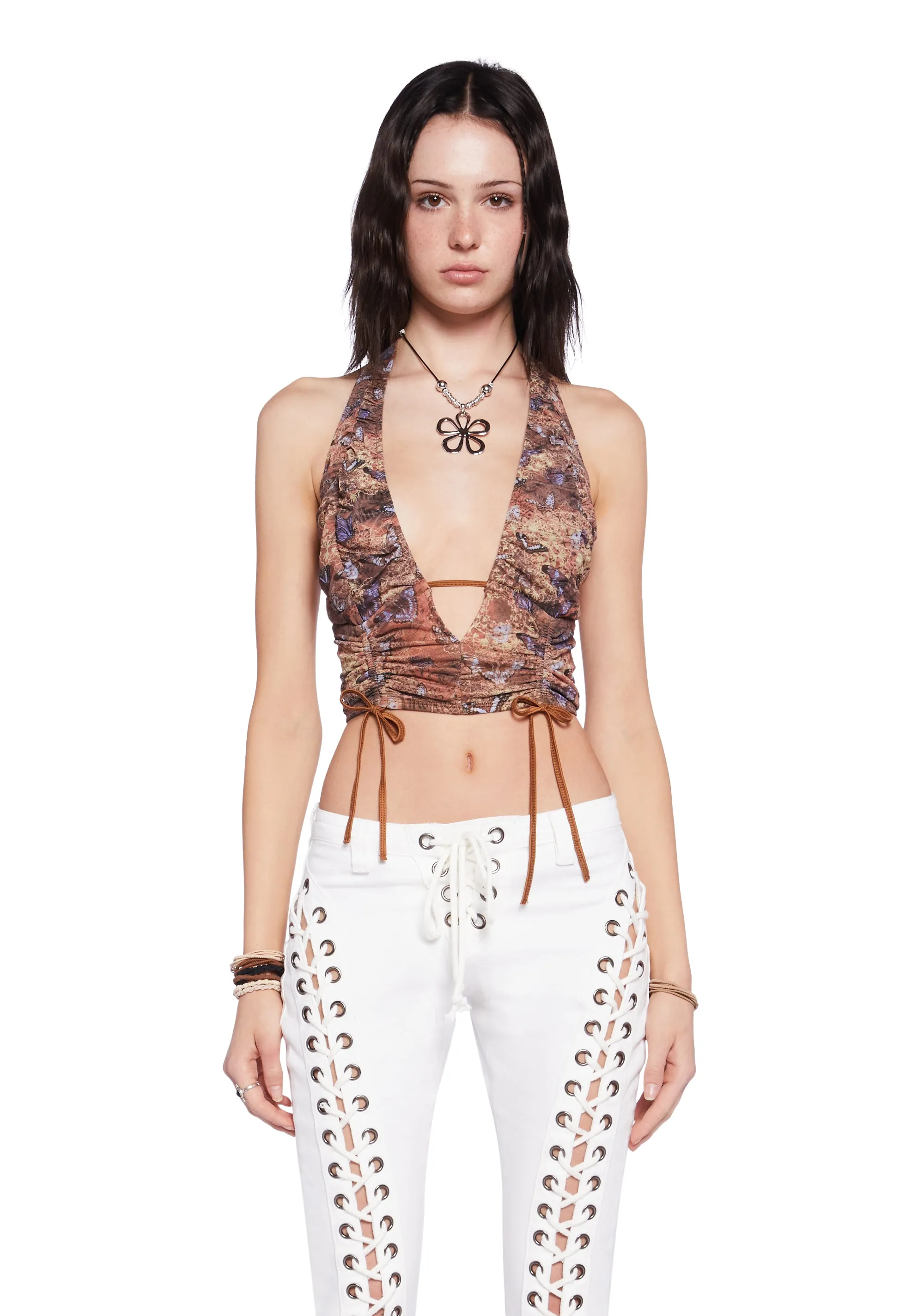 Sun Kissed Halter Top sold by Dolls Kill