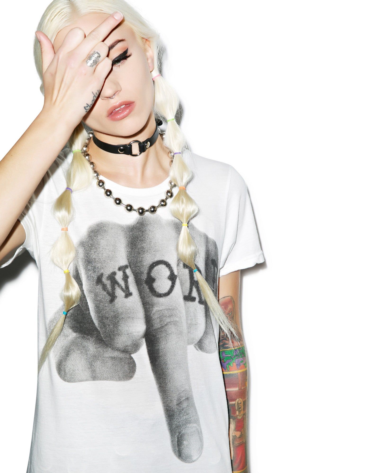 Word Tee sold by Dolls Kill product image thumbnail 5
