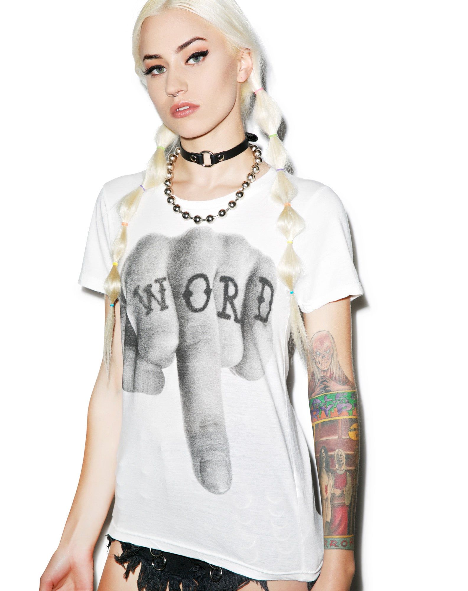 Word Tee sold by Dolls Kill product image thumbnail 2