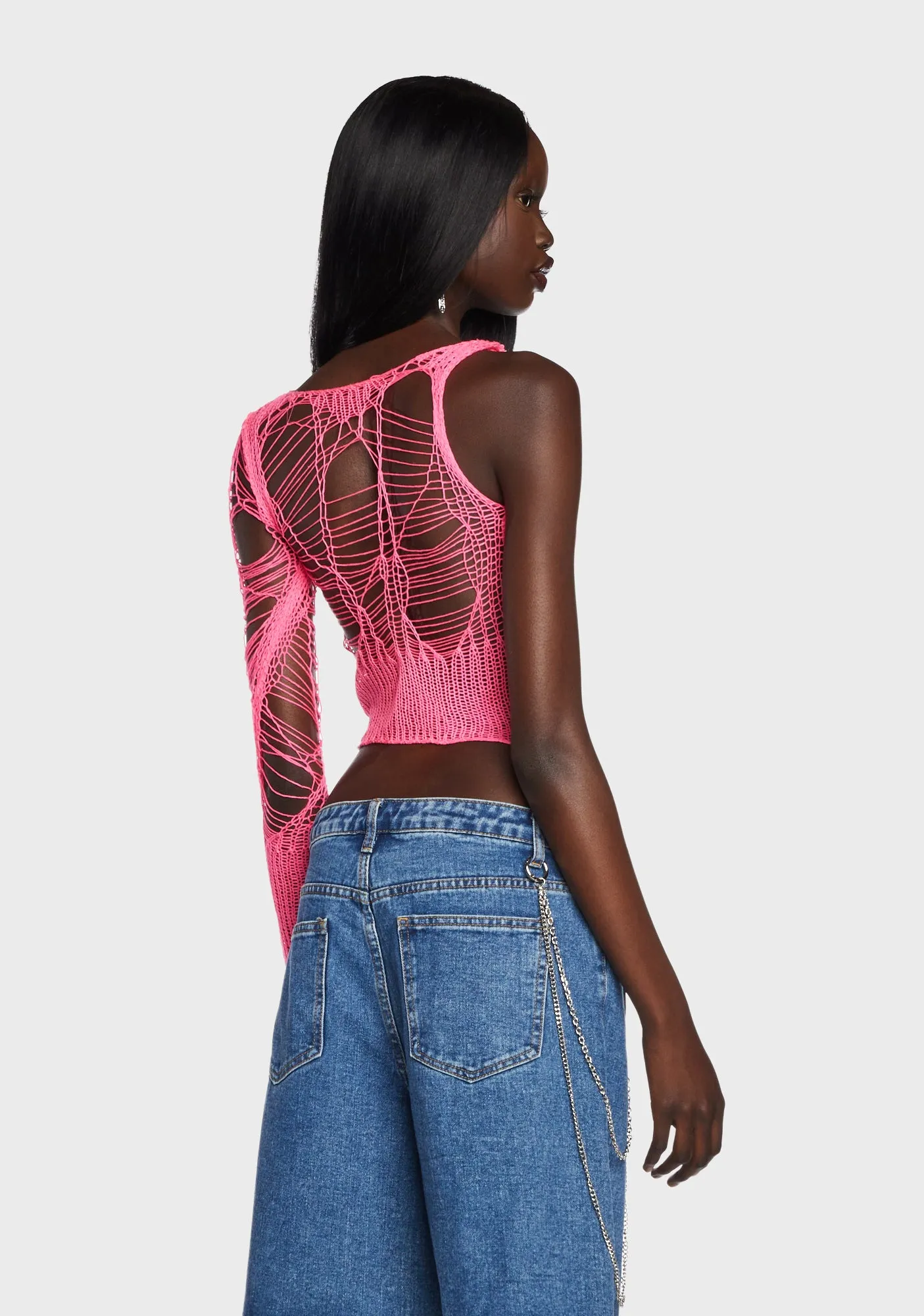 Touch Web Knit Top sold by Dolls Kill product image thumbnail 4
