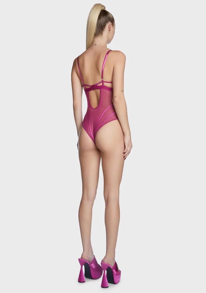 Comfort And Wine Lace Teddy sold by Dolls Kill product image thumbnail 4