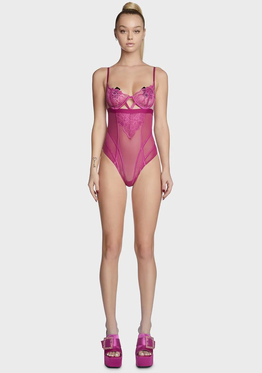 Comfort And Wine Lace Teddy sold by Dolls Kill product image thumbnail 2