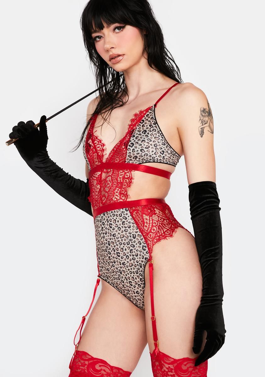 Flame Tame Your Thoughts Lingerie Set sold by Dolls Kill product image thumbnail 2