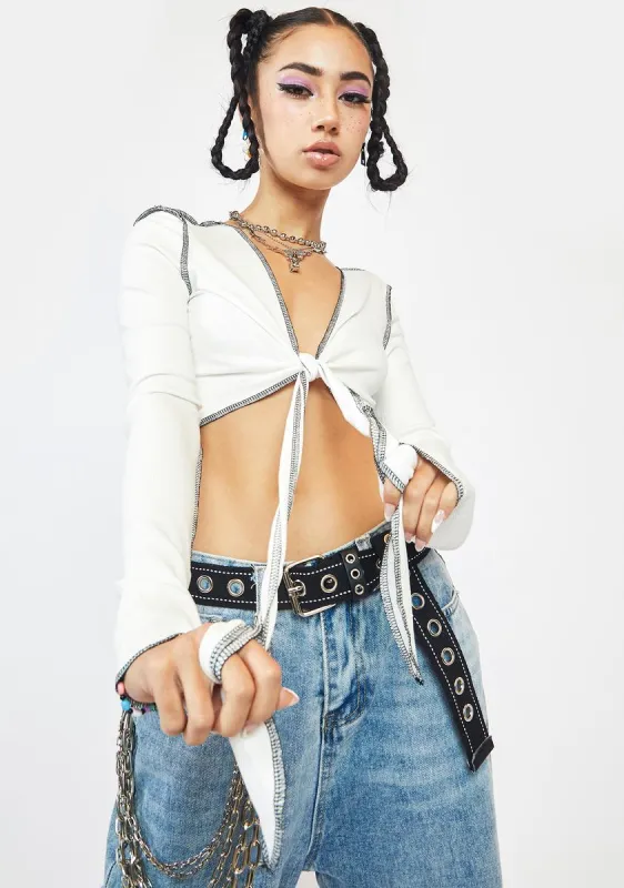 Cold Find A Way Out Crop Top sold by Dolls Kill