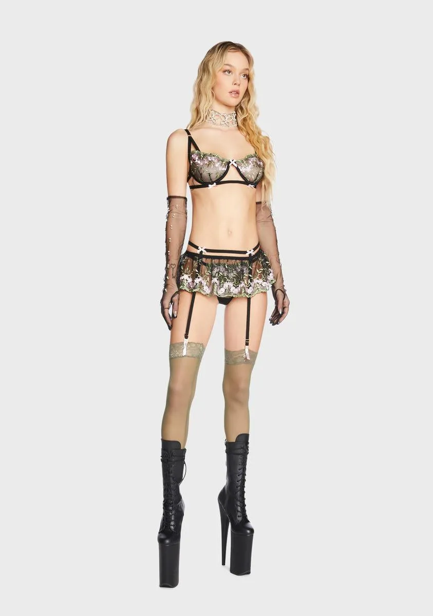 Blossomed Soul Lingerie Set sold by Dolls Kill product image thumbnail 5