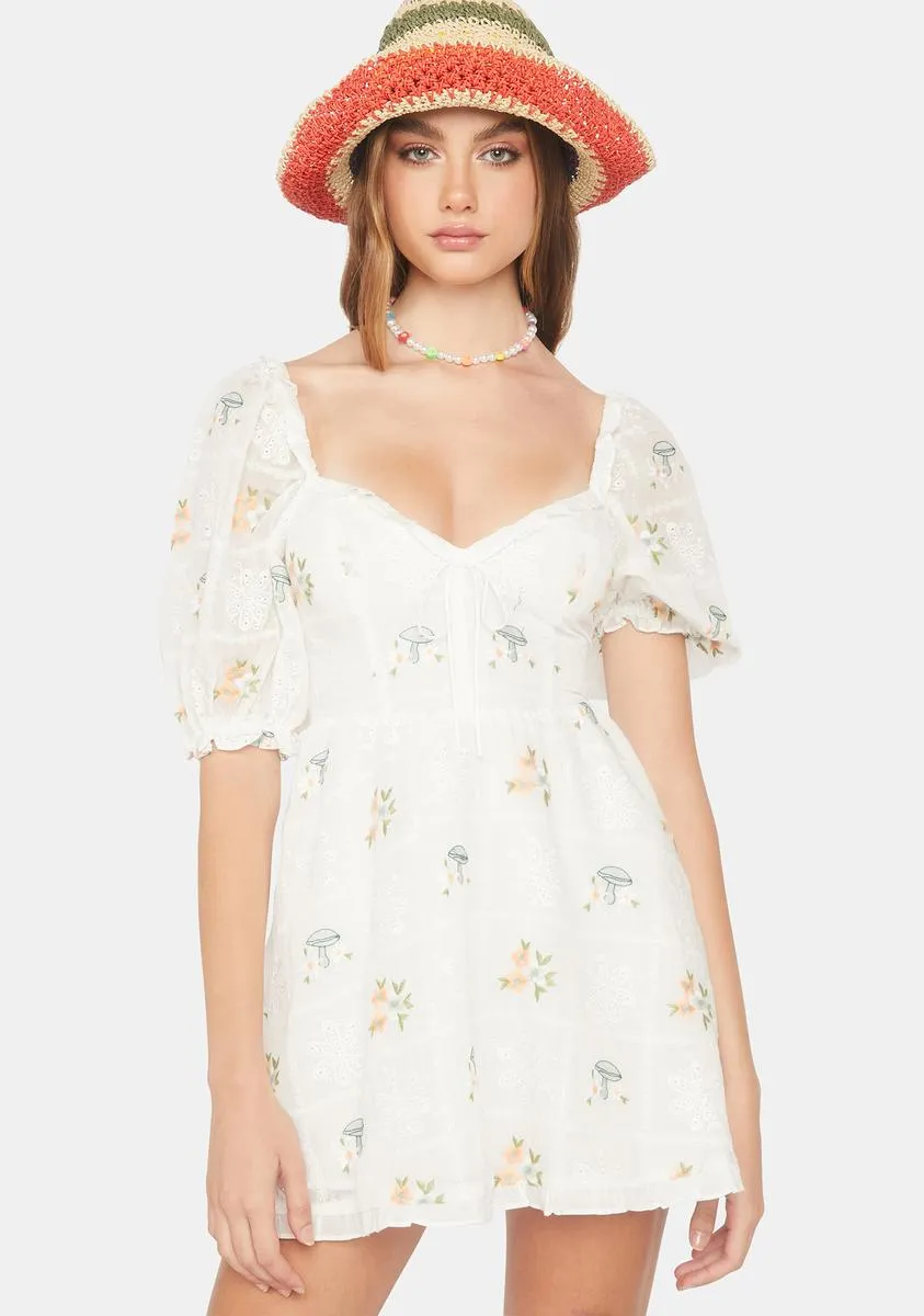 Yolanda Puff Sleeve Mini Dress sold by Dolls Kill