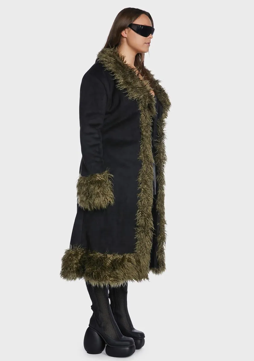 Plus Do Your Thing Faux Fur Coat sold by Dolls Kill product image thumbnail 3