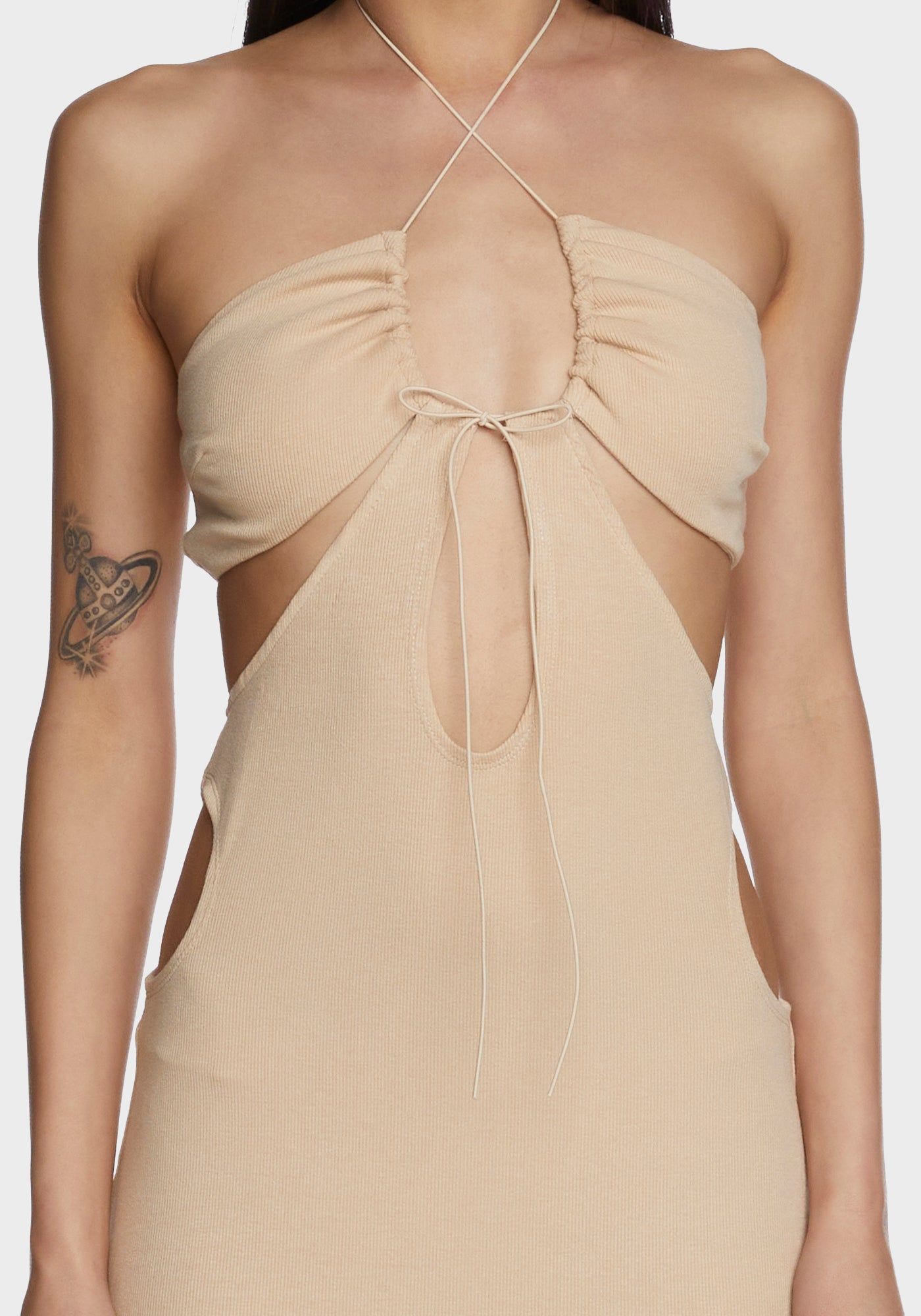 Wasting Time Maxi Dress - Light Brown sold by Dolls Kill product image thumbnail 2