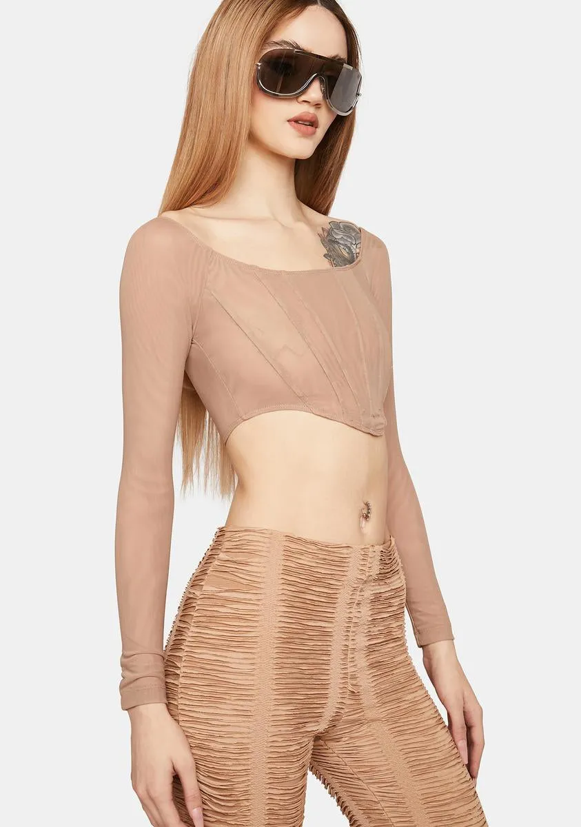 Give You A Show Sheer Crop Top sold by Dolls Kill product image thumbnail 2