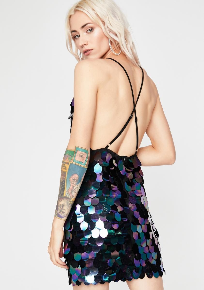 Max Glam Sequin Dress sold by Dolls Kill product image thumbnail 4