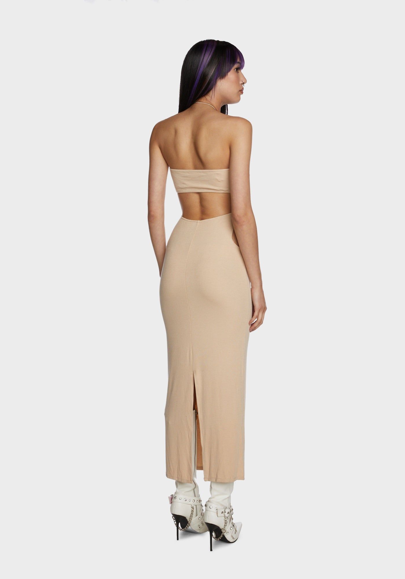 Wasting Time Maxi Dress - Light Brown sold by Dolls Kill product image thumbnail 4