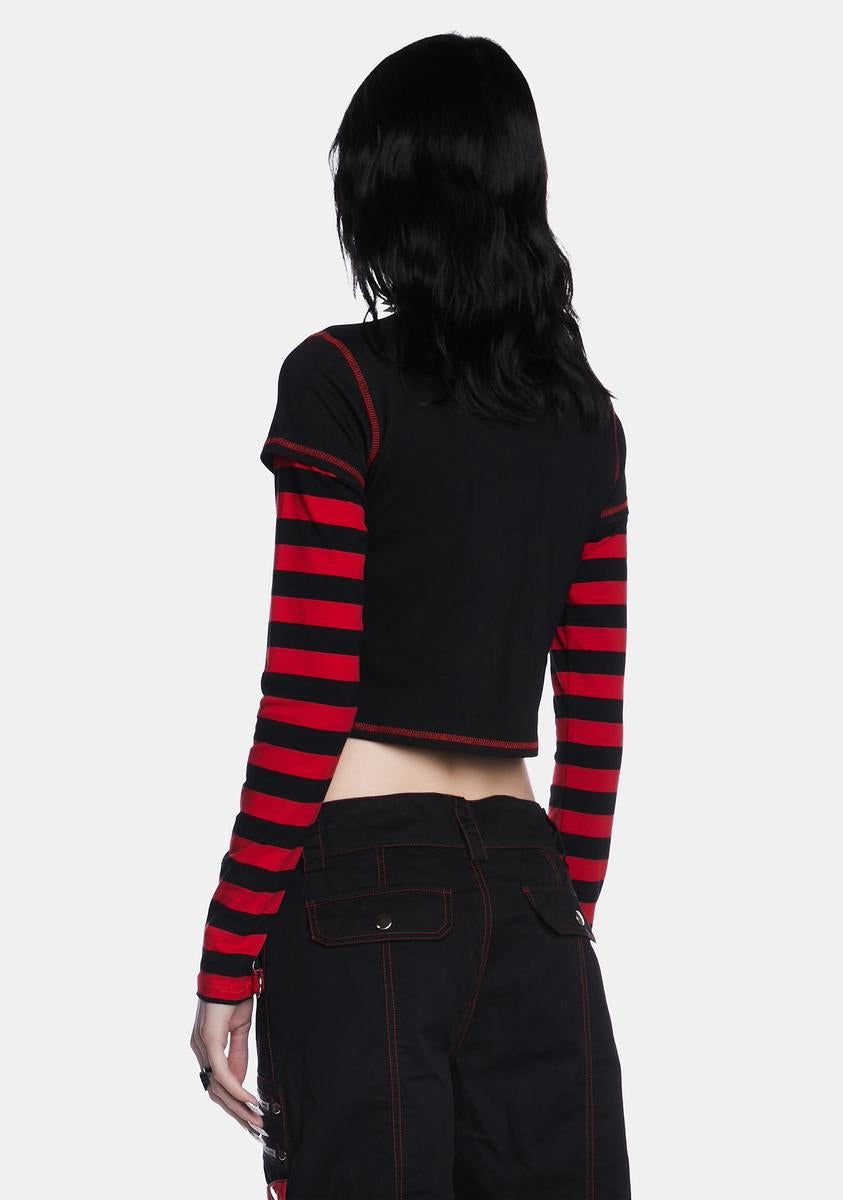 Snooze You Later Crop Top sold by Dolls Kill product image thumbnail 4