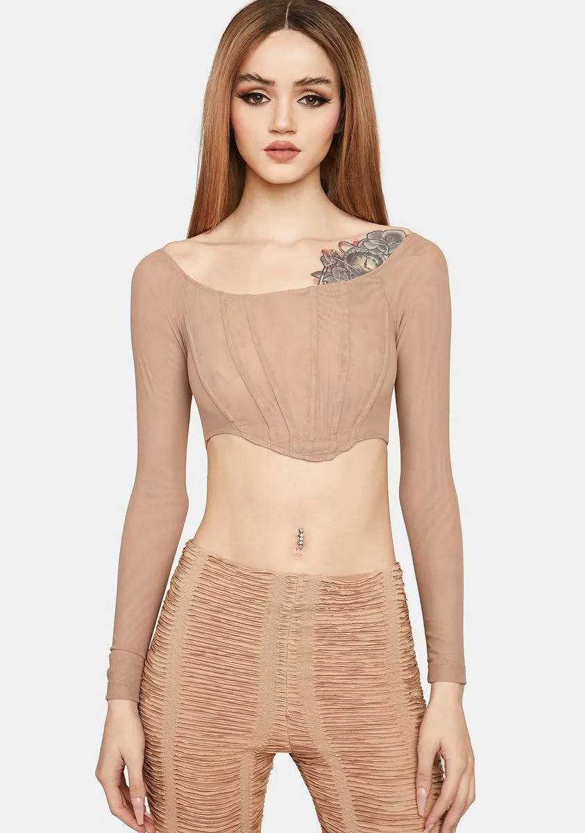 Give You A Show Sheer Crop Top sold by Dolls Kill
