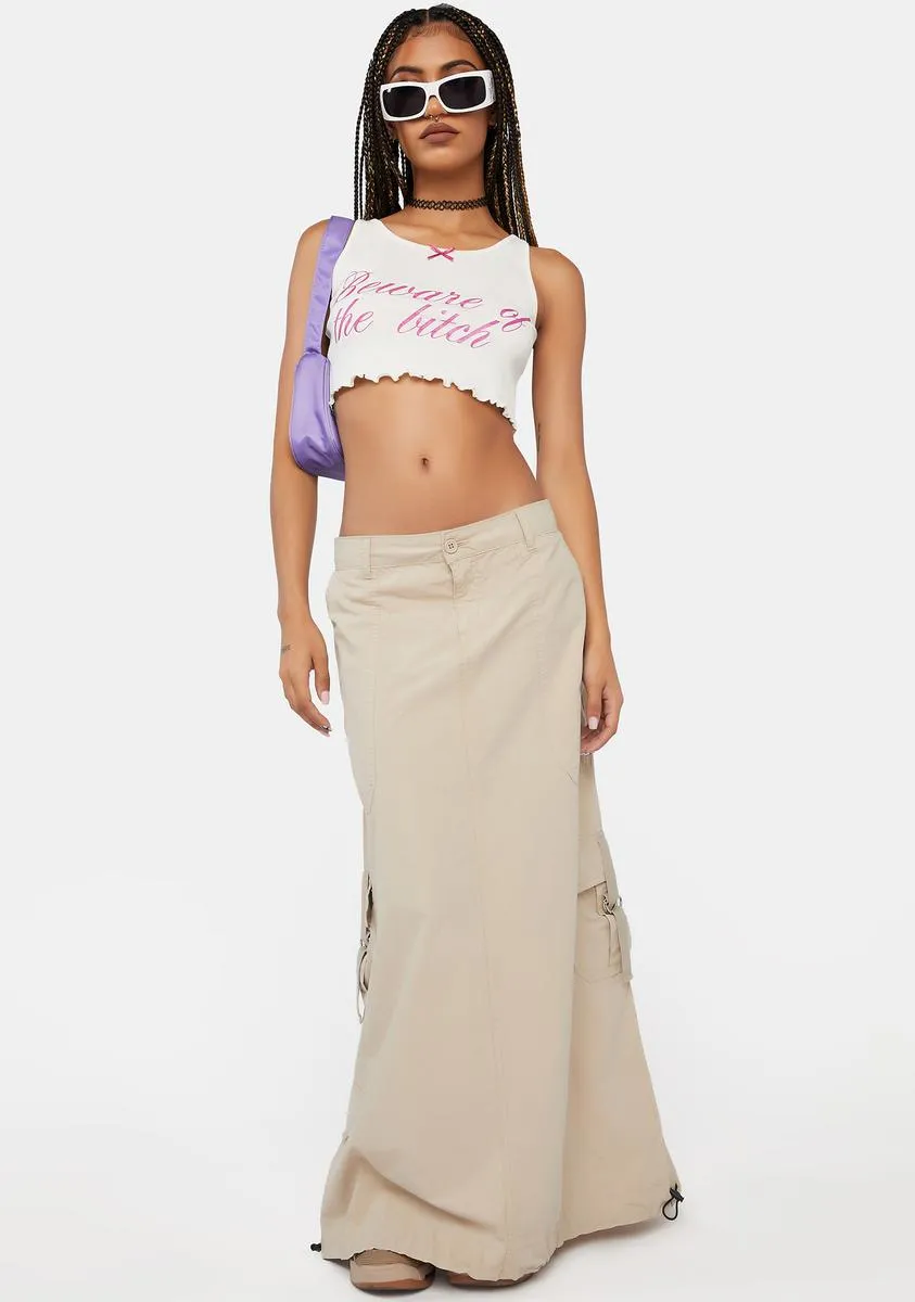 Beware Of The B Crop Top sold by Dolls Kill product image thumbnail 3