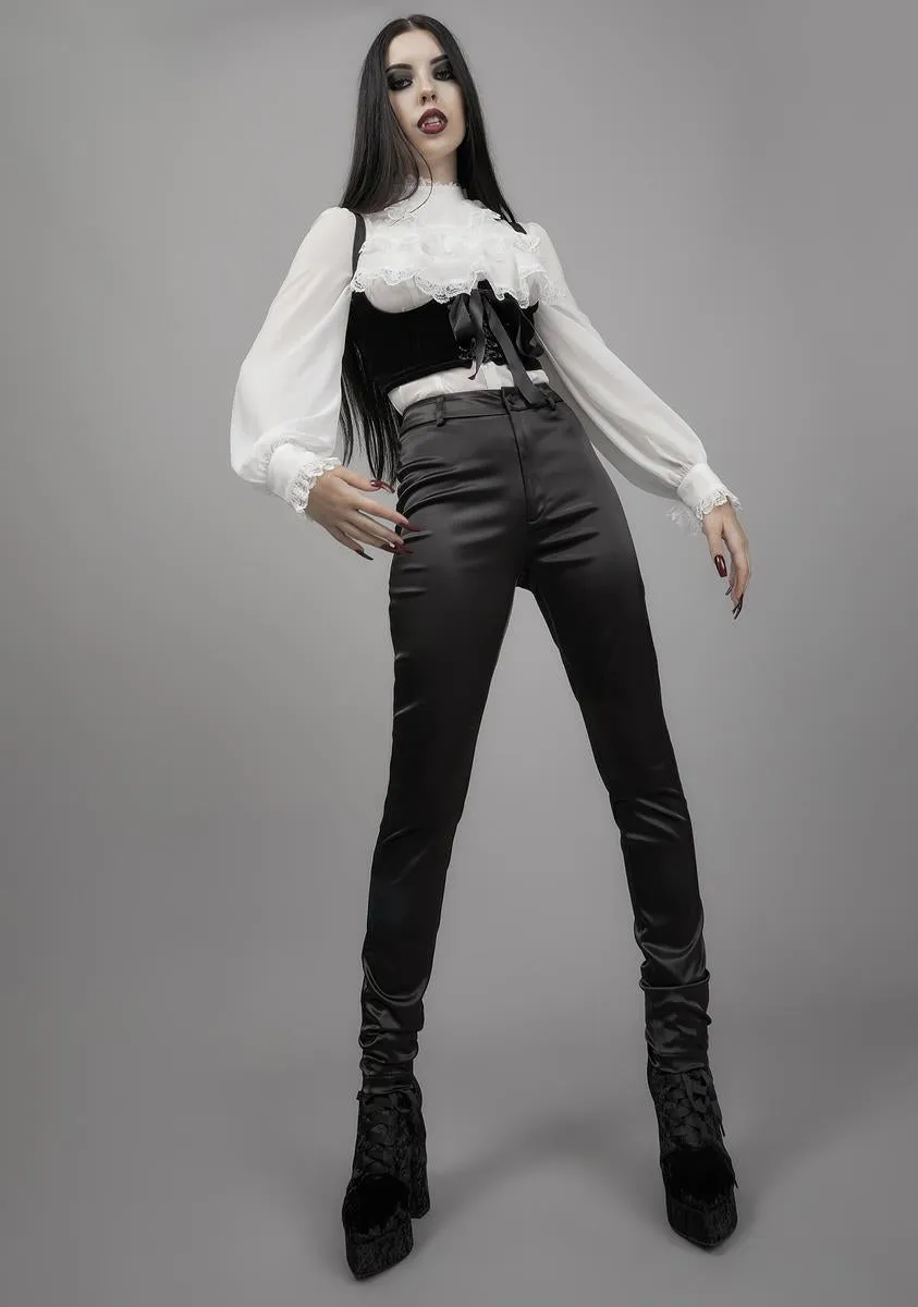 I'm No Angel Chiffon Blouse sold by Dolls Kill product image thumbnail 3