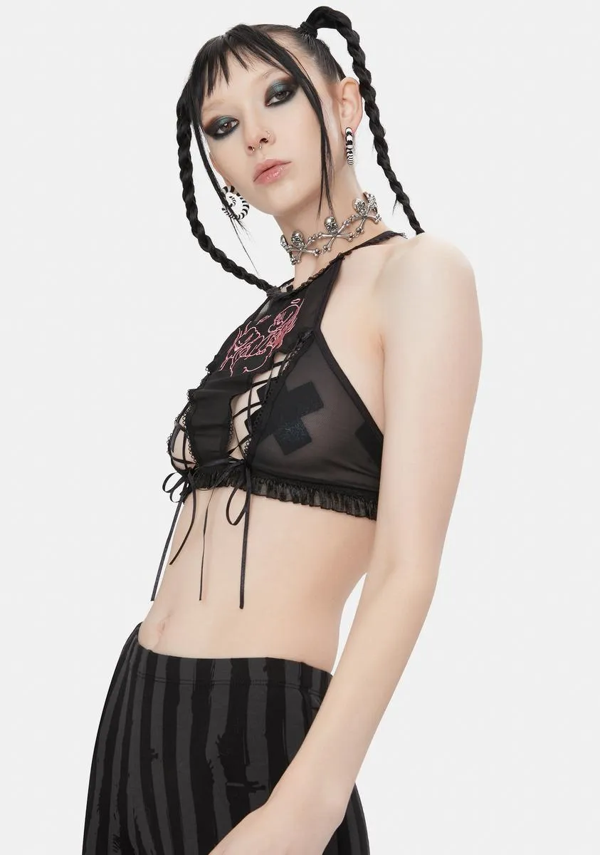 x Yenta Yen Angel Lace-Up Top sold by Dolls Kill product image thumbnail 2