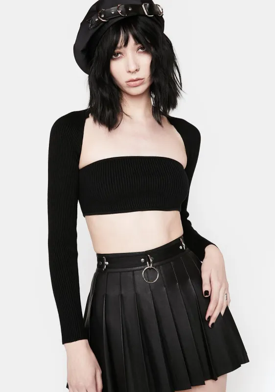 Terrie Knit Crop Top sold by Dolls Kill