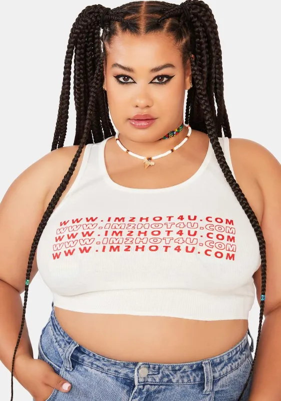 Plus Eyes Down Here Crop Tank sold by Dolls Kill