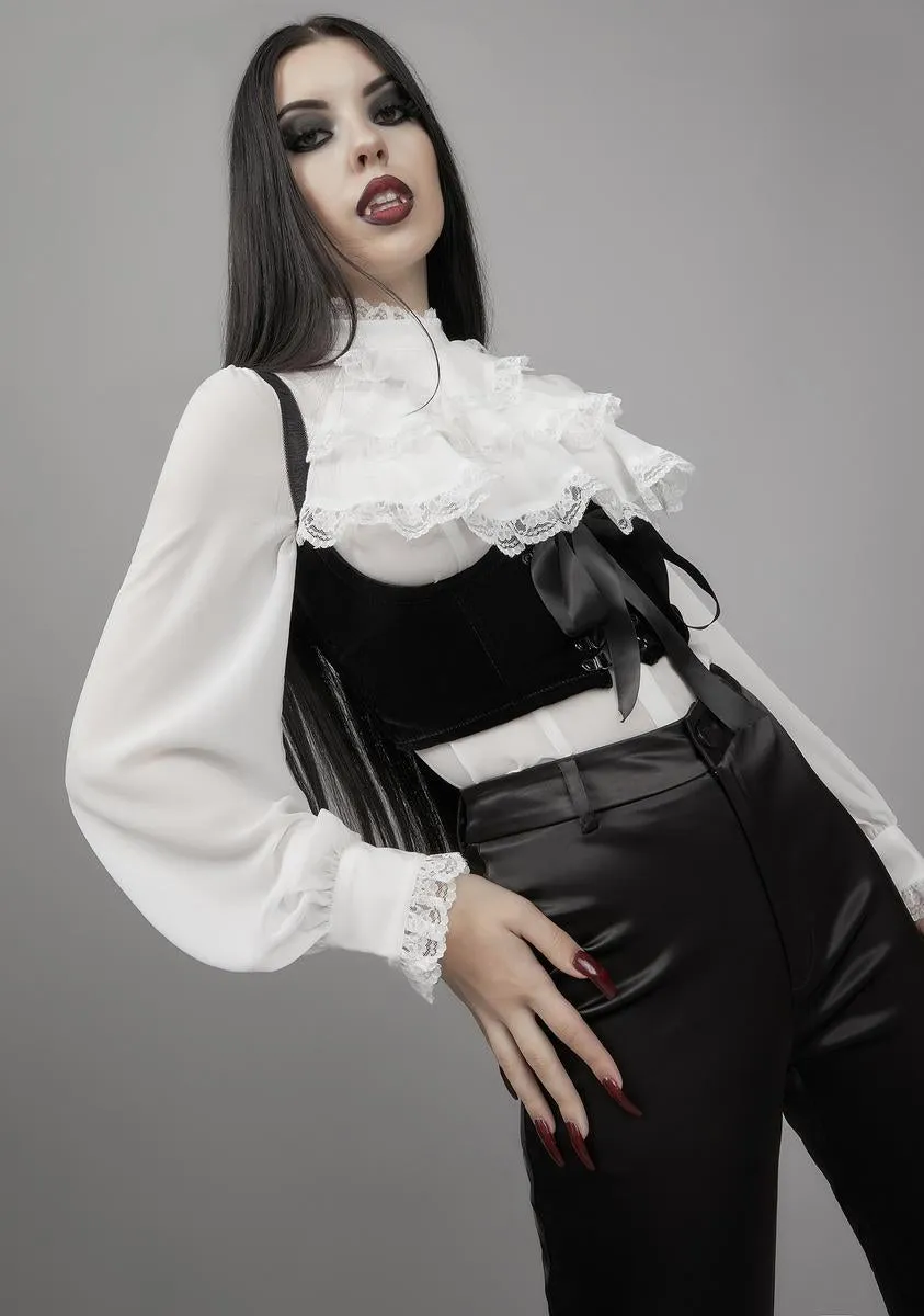 I'm No Angel Chiffon Blouse sold by Dolls Kill product image thumbnail 2