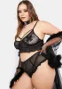 Totally Dark In Love Bra Set sold by Dolls Kill