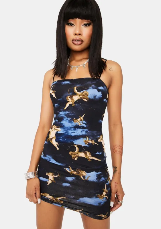 Heaven's Calling Mini Dress sold by Dolls Kill